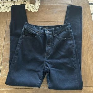 Express Glitter High Waisted Skinny Jeans